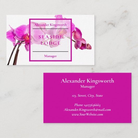 Hotel Wellness und Wellness-Center Reisezubehör Visitenkarte (Vorne/Hinten)