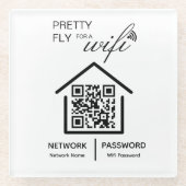Hotel WiFi Details Hübsch Fly für einen WiFi QR Co Glasuntersetzer (Vorderseite)