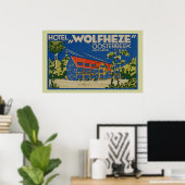 HOTEL WOLFHEZE OOSTERBEEK HOLLAND POSTER (Heimbüro)