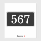 Hotel Zimmertür Nummer Schild Meldelement Vinyl Au Aufkleber (Blatt)