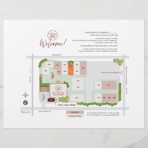 Hotelgrundkarte / Kundenspezifische Gestaltung Flyer