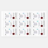 Hotelhandtuch und Raucherzeichen Etiketten (Blatt)