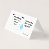 Hotelhandtuchsignatur Visitenkarten (Vorderseite)