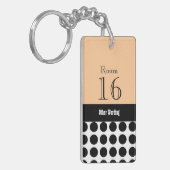 Hotelhäuschen-Erholungsort-Zimmerschlüssel Schlüsselanhänger (Vorderseite links)