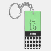 Hotelhäuschen-Erholungsort-Zimmerschlüssel Schlüsselanhänger (Vorderseite links)