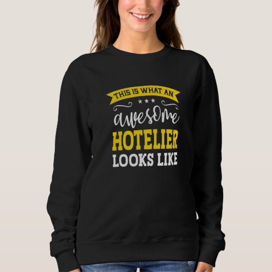 Hotelier Job Title Employee Funny Worker Professio Sweatshirt (Vorderseite)