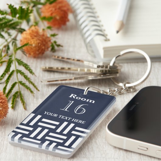 Hotellodge Resort Custom Zimmer Schlüssel Schlüsselanhänger (Vorderseite rechts)