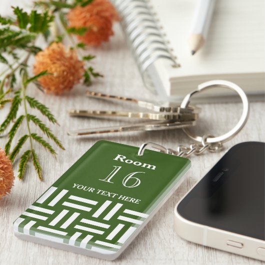 Hotellodge Resort Custom Zimmer Schlüssel Schlüsselanhänger (Vorderseite rechts)