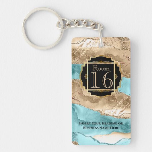 Hotellodge Resort Schlüssel für Gode-Marmor Schlüsselanhänger (Vorderseite)
