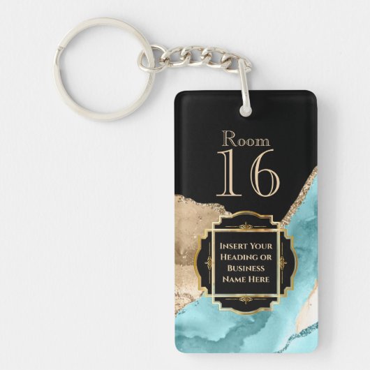 Hotellodge Resort Schlüssel für Gode-Marmor Schlüsselanhänger (Vorderseite)