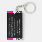 Hotellodge Resort Zimmerschlüssel (doppelseitig) Schlüsselanhänger (Rückseite)