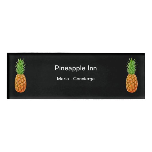 Hotelpersonal Namenschild (Vorderseite)