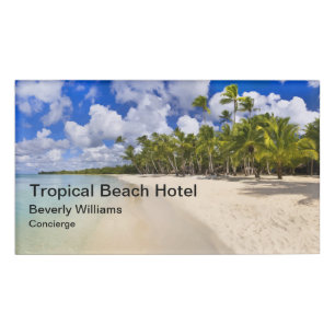 Hotelpersonal Namenschild