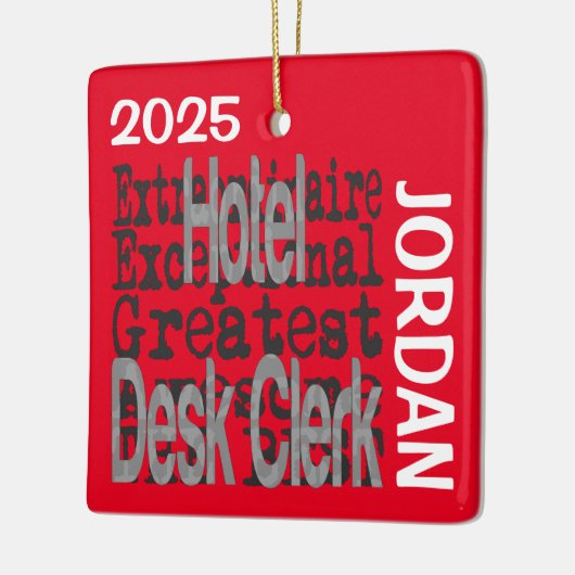 Hotelrezeptionskoryphäe CUSTOM Keramikornament (Links)