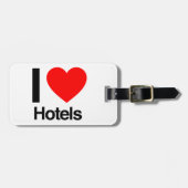 Hotels in Liebe Gepäckanhänger (Vorderseite horizontal)