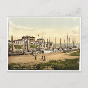 Hotels und Binnenhafen, Busum, Schleswig-Holstein Postkarte