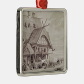 Hotels und Gast-Häuser Silbernes Ornament (Rechts)