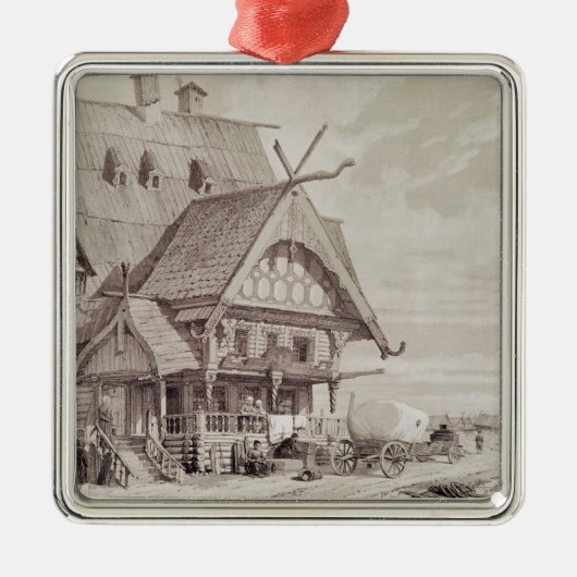 Hotels und Gast-Häuser Silbernes Ornament (Vorne)