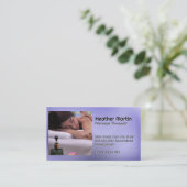 Hotelservices | Spa | Massage Visitenkarte (Stehend Vorderseite)