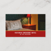 Hotelzimmer, Hotelunterkunft Business Card Visitenkarte (Vorderseite)