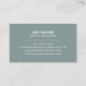 Hotelzimmer, Hotelunterkunft Business Card Visitenkarte (Rückseite)