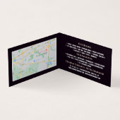 Hotelzimmer, Hotelunterkunft Detaillierte Angaben Visitenkarten (Innenseite)