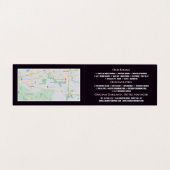 Hotelzimmer, Hotelunterkunft Detaillierte Angaben Visitenkarten (Innenseite Aufgefaltet)