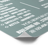 Hotelzimmer, Hotelunterkunft Werbung Poster (Ecke)