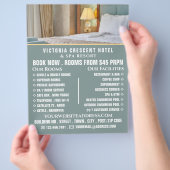 Hotelzimmer, Hotelzimmer Unterkunft Werbung Flyer (Hand)