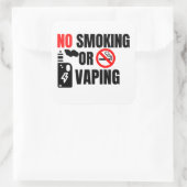 Hotelzimmer Nichtraucher-Zeichen Quadratischer Aufkleber (Tasche)