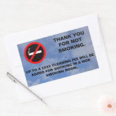 Hotelzimmer Rauchverbot Schild Rechteckige Aufkleb Rechteckiger Aufkleber (Umschlag)