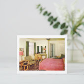Hotelzimmer Räume 1950er Retro Postkarte (Stehend Vorderseite)