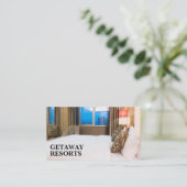 Hotelzimmer Visitenkarte (Stehend Vorderseite)