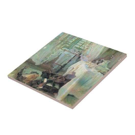 Hotelzimmer von John Singer Sargent Fliese (Seite)