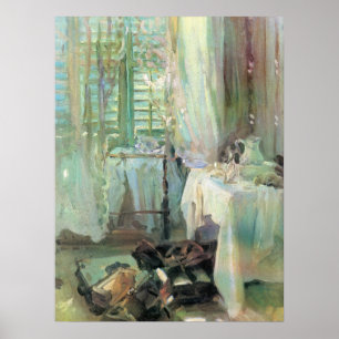 Hotelzimmer von John Singer Sargent Poster