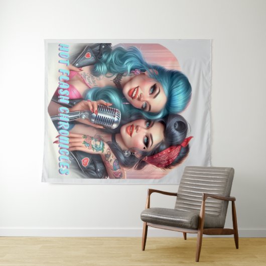 HotFlash Chronicles Tapestry Wandteppich (Beispiel (Horizontal))