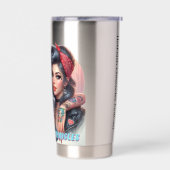 Hotflash Chronicles Tumbler - Sip, Lachen, wiederh Thermobecher (Links)