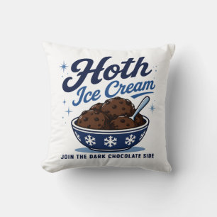 Hoth Eiscreme Dunkle Schokolade Lustig Kissen