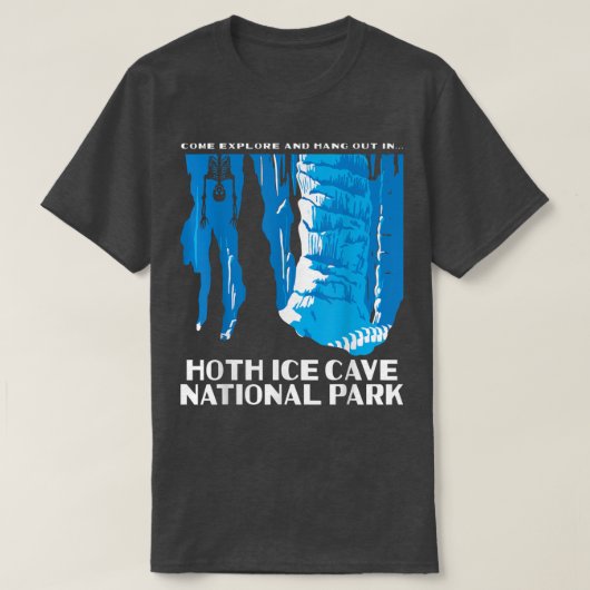Hoth Ice Cave Nationalpark T-Shirt (Design vorne)