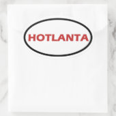 HOTLANTA OVALER AUFKLEBER (Tasche)