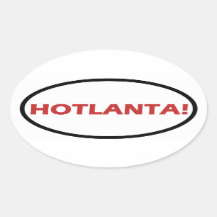 HOTLANTA! OVALER AUFKLEBER