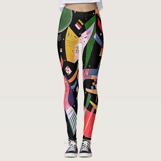 HotLeggings - abstrakter Entwurf - Kandinsky Leggings (Vorderseite)