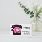 Hotline - Crimson Visitenkarte (Stehend Vorderseite)