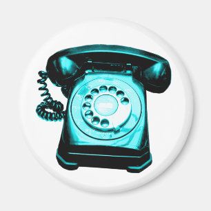 Hotline cyan-blau magnet