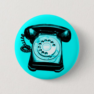 Hotline Cyan Button