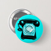 Hotline Cyan Button (Vorne & Hinten)