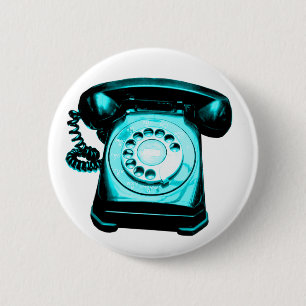 Hotline Cyan Button