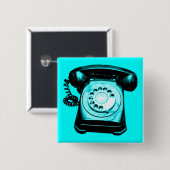 Hotline Cyan Button (Vorne & Hinten)