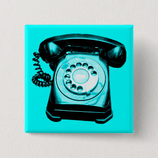 Hotline Cyan Button