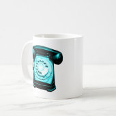 Hotline Cyan Kaffeetasse (Vorderseite Links)